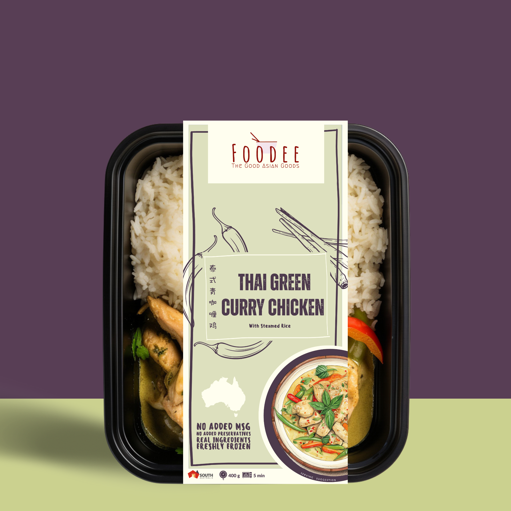 Thai green cheap curry ready meal