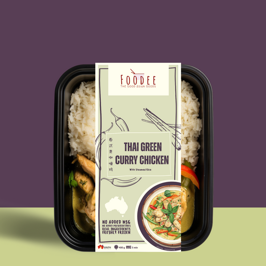 Thai Green Curry Chicken with Steamed Rice