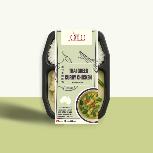 Thai Green Curry Chicken with Steamed Rice